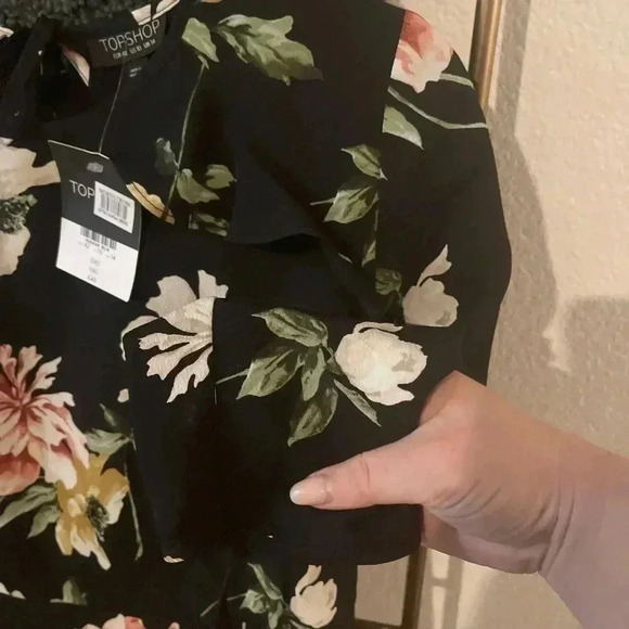 NWT Topshop Floral Ruffle Dress - Picture 4 of 5